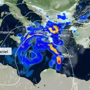 Mediterranean storm Daniel